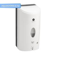 Дозатор сенсорный для дезинфекции, белый с чёрным, пластик, 1200мл,  Д125 х Г130 х В260 мм